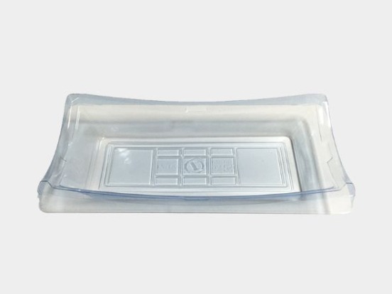 Clear Blue Sushi Tray