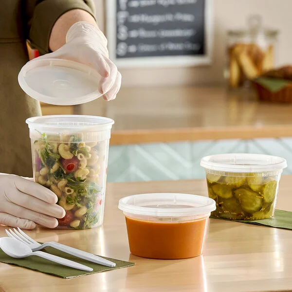 32oz  Plastic Food Cont COMBO