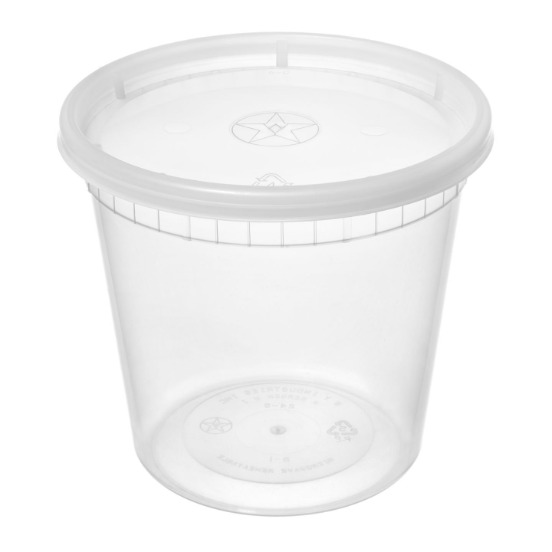 24oz Plastic With LID